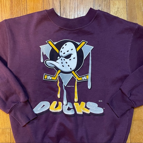 [Mighty Ducks] 90’s VTG Disney Purple Crewneck - Picture 6 of 8